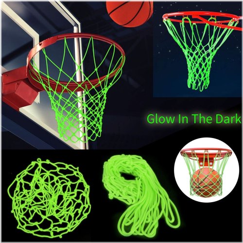 Nightfall Basketball Net - Glow-in-the-Dark Training Hoop for Shooting Practice