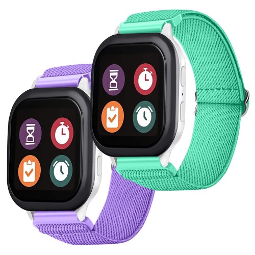 Kid's Duo-Flex Watch Bands - Breathable and Elastic Replacement Straps for Verizon Gizmo Watch