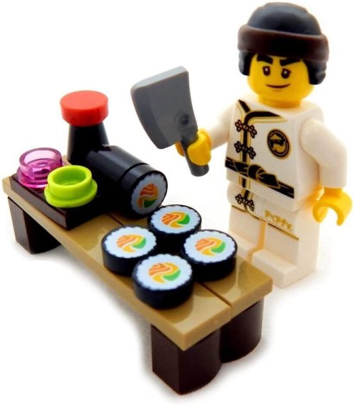 Sushi Chef Minifigure Set