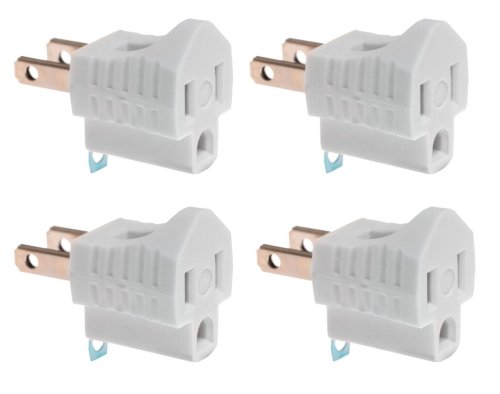 Grounded Plug Converter Set - 4 Pack