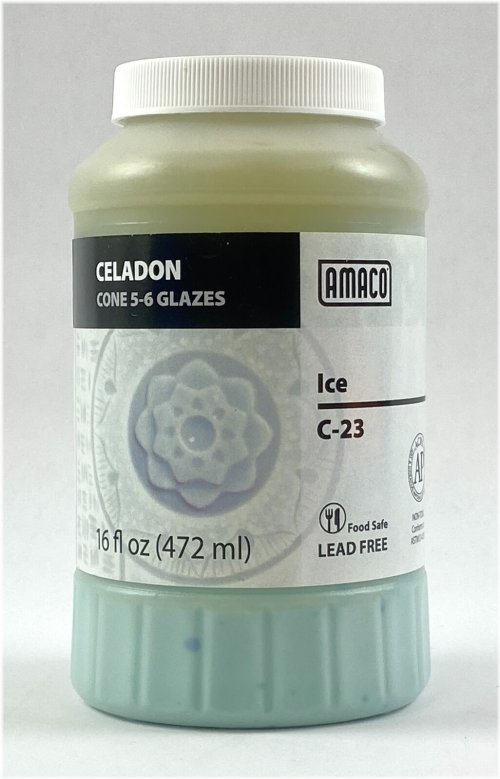 Texture Enhancer Glaze - Amaco Celadon Ice C-23 (16 oz)