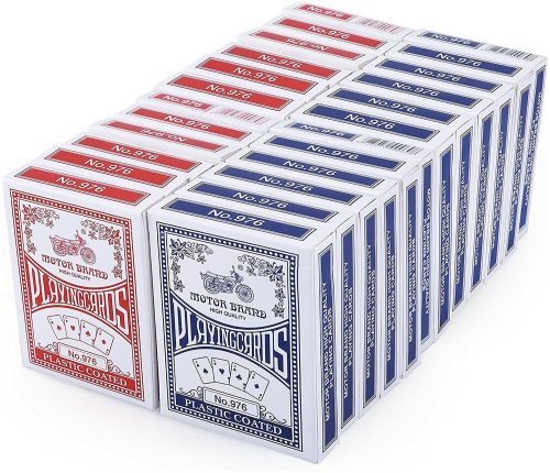 LotFancy Player's Collection: 24 Decks of Standard Index Poker-Sized Playing Cards