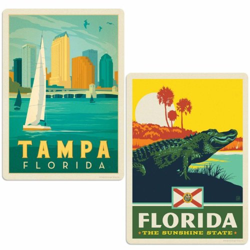 Gator Tales Vintage Sticker Set