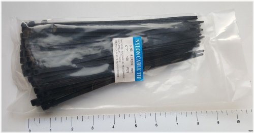 Black UV-Resistant Cable Ties (200 Pack)