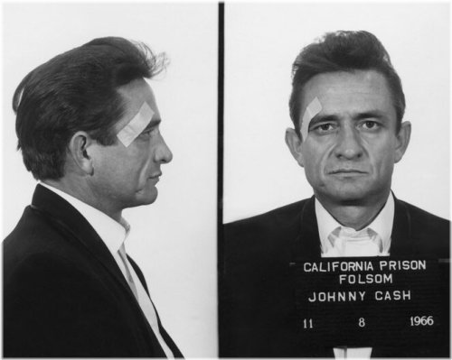 Vintage Johnny Cash Mugshot Print