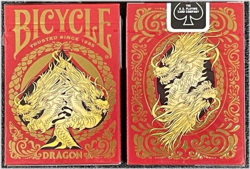 Red Dragon Year 2024 Bicycle Playing Cards