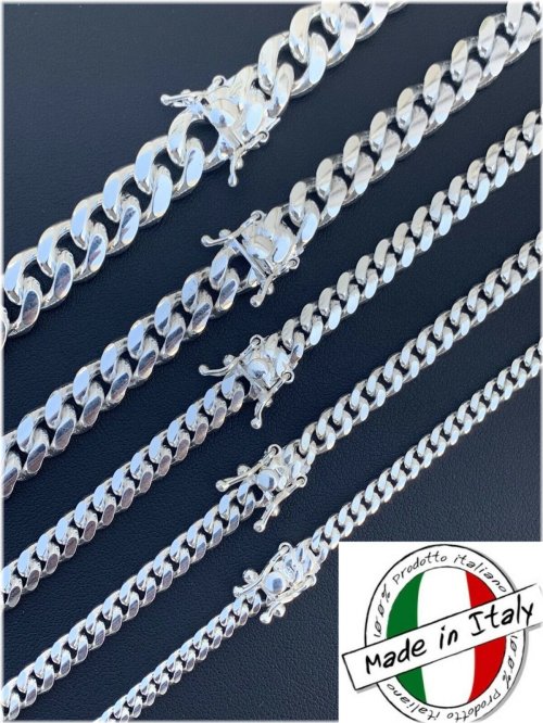 Sterling Silver Miami Cuban Link Jewelry