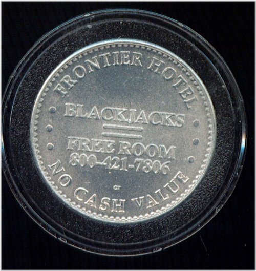 Frontier Hotel & Gambling Hall Blackjack Room Token