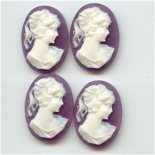 Victorian Ponytail Cameo Cabochons