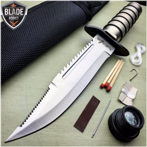 Rugged Defender Fixed Blade Knife with Sheath