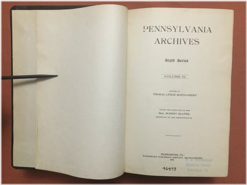 Revolutionary War Military Abstracts from Pennsylvania Archives - Volume IV (1790-1817)