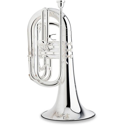 Silver Marching Baritone Instrument