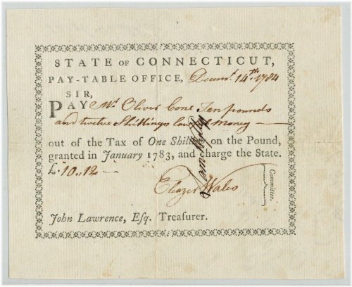 Colonial Connecticut Currency