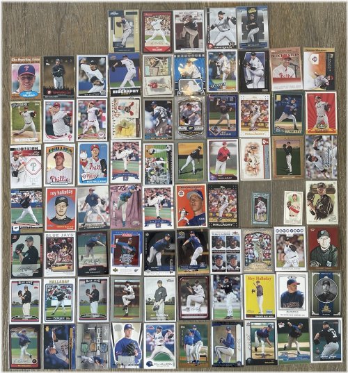 Roy Halladay Baseball Card Assortment