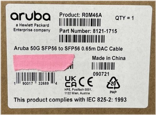 Aruba FibreLink 50G DAC Cable