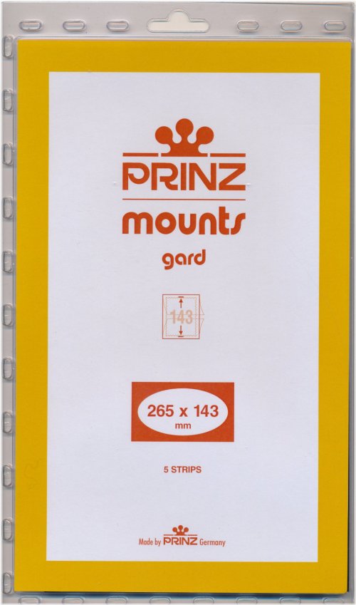 Prinz Black Stamp Mounts - Pack of 5