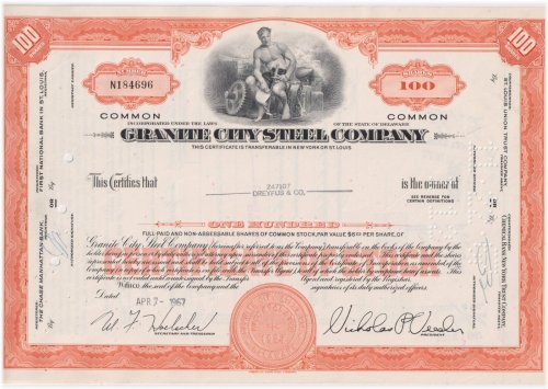 Steel Legacy Certificate