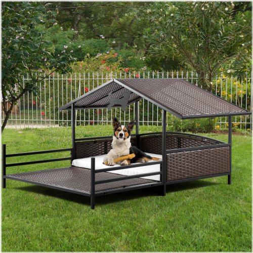 Rattan Retreat for Large Dogs