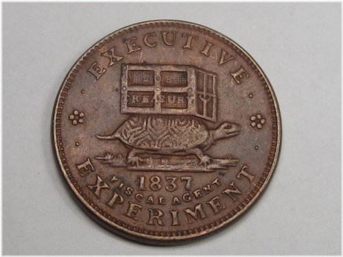 Jacksonian Era Political Satirical Token