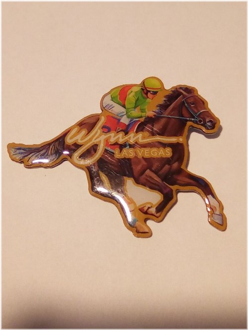 Vintage Wynn Las Vegas Horse Racing Logo Pin