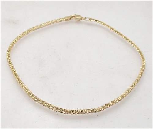 Golden Wheat Link Anklet