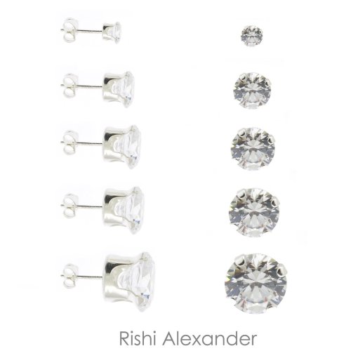 Clear Sparkle Stud Earrings