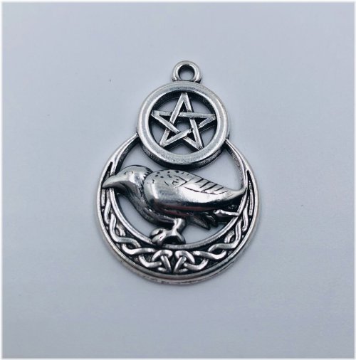 Avian Pentacle Duo Necklace Pendant