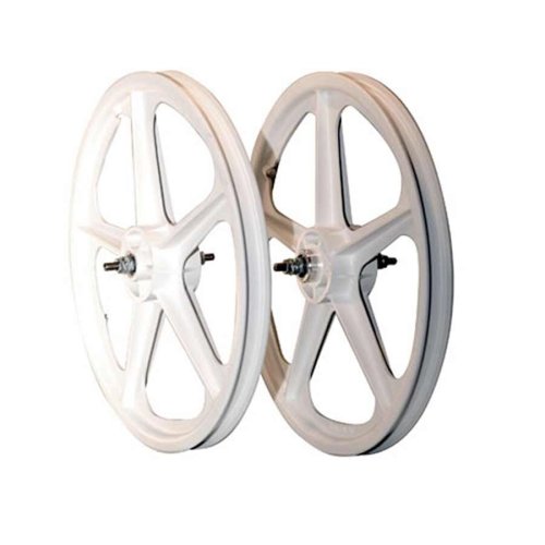 White Lightning 5-Spoke Bike Wheels