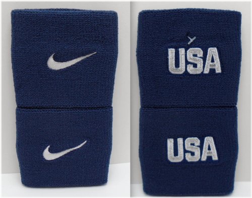Premier Navy & White Wristbands