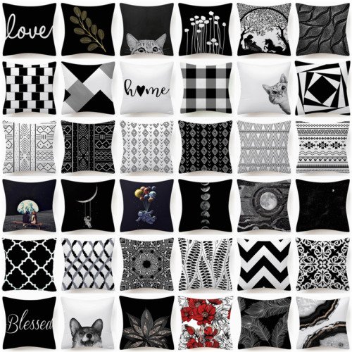 Monochrome Chic Pillow Case