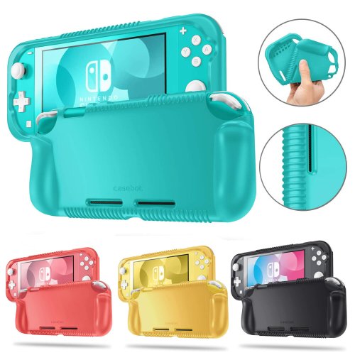 Switch Lite Shield: Soft and Protective Silicone Case with Hand Grip Cover