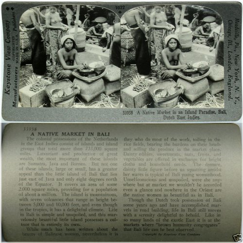 Bali Market Beauties Stereoview Set