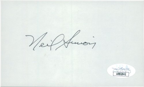Signature of a Legend: Neil Simon JSA Authenticated Index Card
