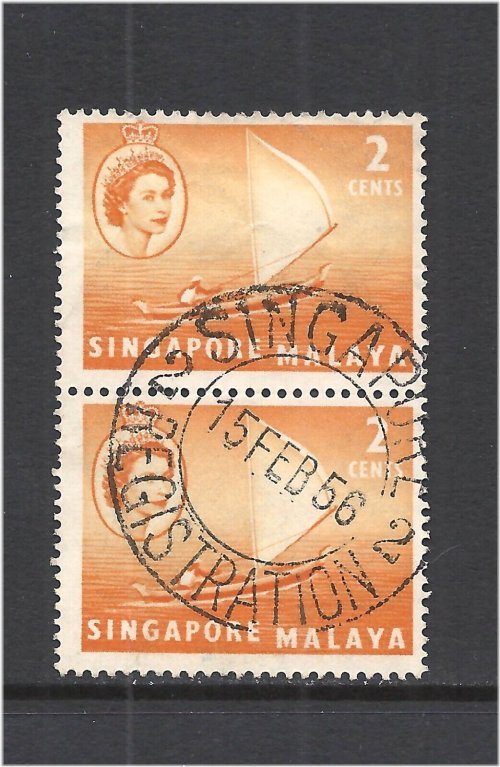 Colonial Era Singapore Stamps Collection
