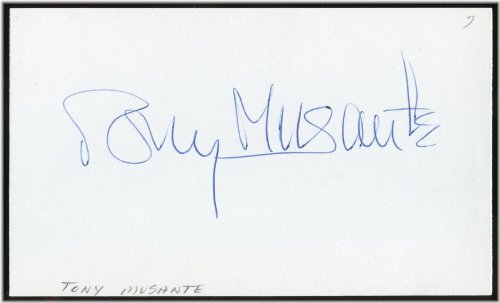 Vintage Tony Musante Signature