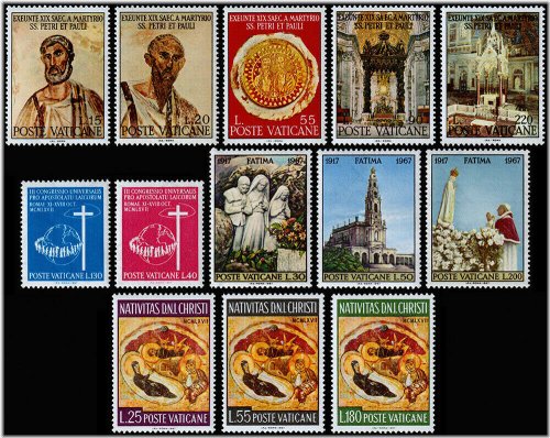 Vatican City 1967 Year Set