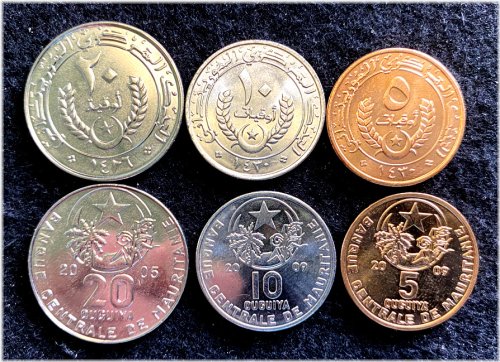 Mauritania Ouguiya Coin Set