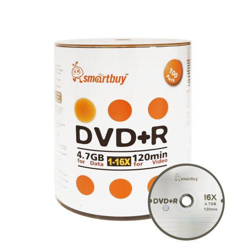 Smartbuy Logo Top DVD+R Discs