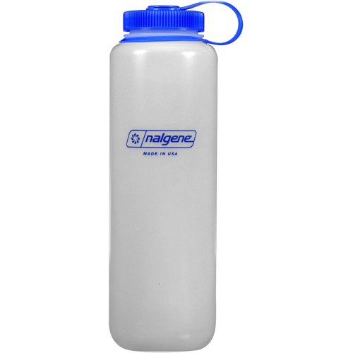 Clear Blue Round Water Bottle - 48 oz