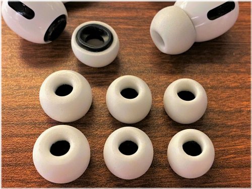 Foam Ear Tips for Apple Airpods Pro - White (S/M/L)