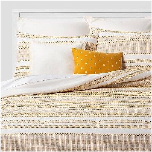 Whately Yellow Comforter Set by Threshold