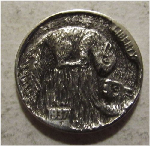 Whimsical Carved Coin: Springtime Frolic