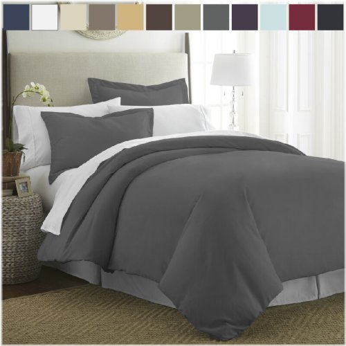 Kaycie Gray Basics Duvet Set