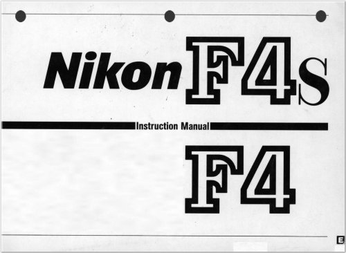 Mastering Your Nikon F4: The Ultimate User Guide