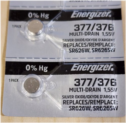 Silver Fresh Watch Batteries - Pack of 2