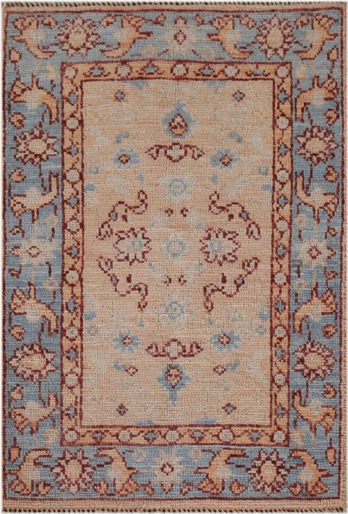 Peach & Sky Handmade Oushak Rug