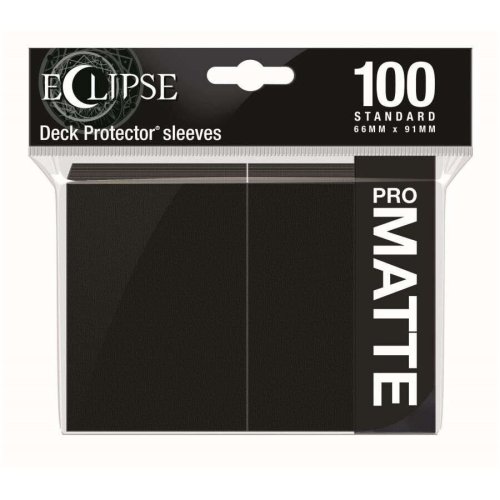 Eclipse Matte Jet Black Card Sleeves