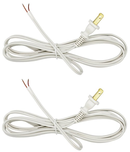 Lighting Repair Kit - 8ft White Cord, 2 Pack