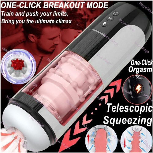 Telescopic Heating Stroker - Men's Personal Pleasure Device