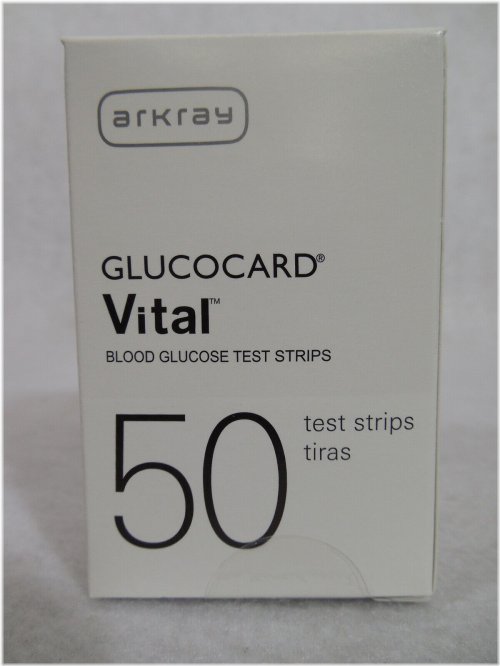 Glucocard Vital Blood Glucose Test Strips by Arkray